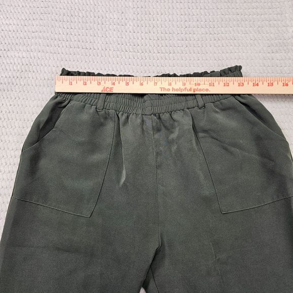 Women's Shinesday Glow‎ Green Elastic waist Pants Size Large - Picture 10 of 14